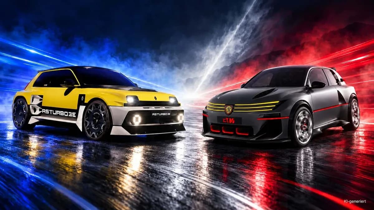 Comparing the Renault 5 Turbo 3E and Peugeot E-T16: A Clash of French Electric Icons