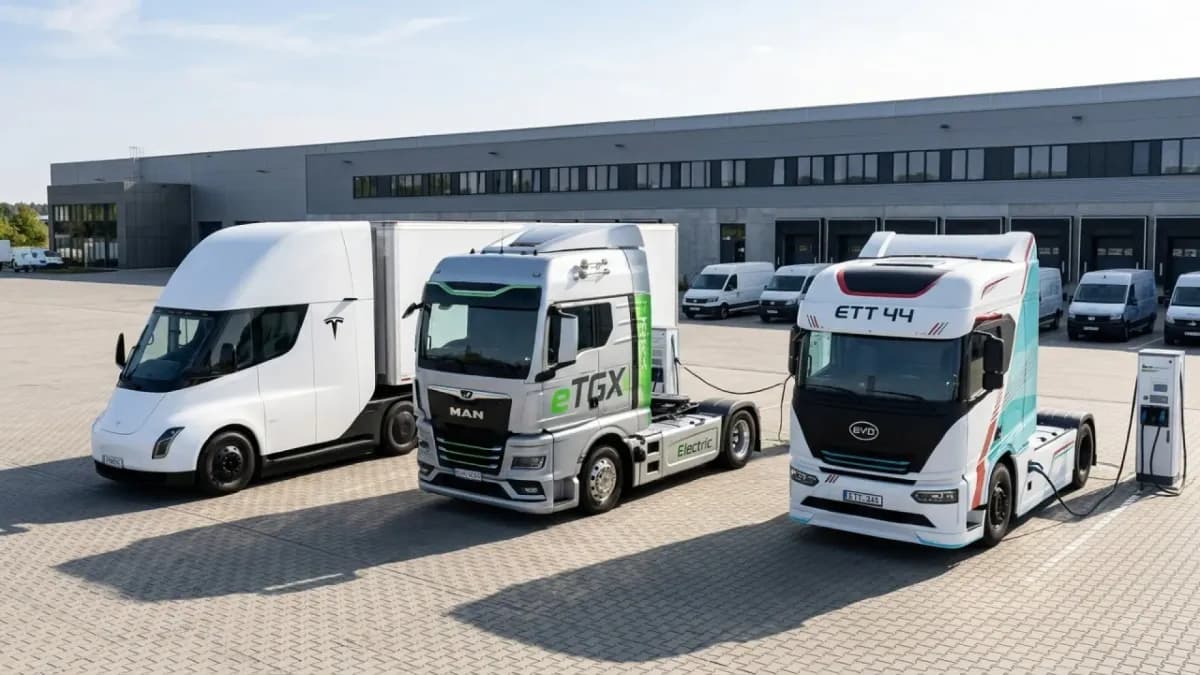 Electric Trucks Set to Transform Transport by 2026 with BYD, Tesla, and MAN