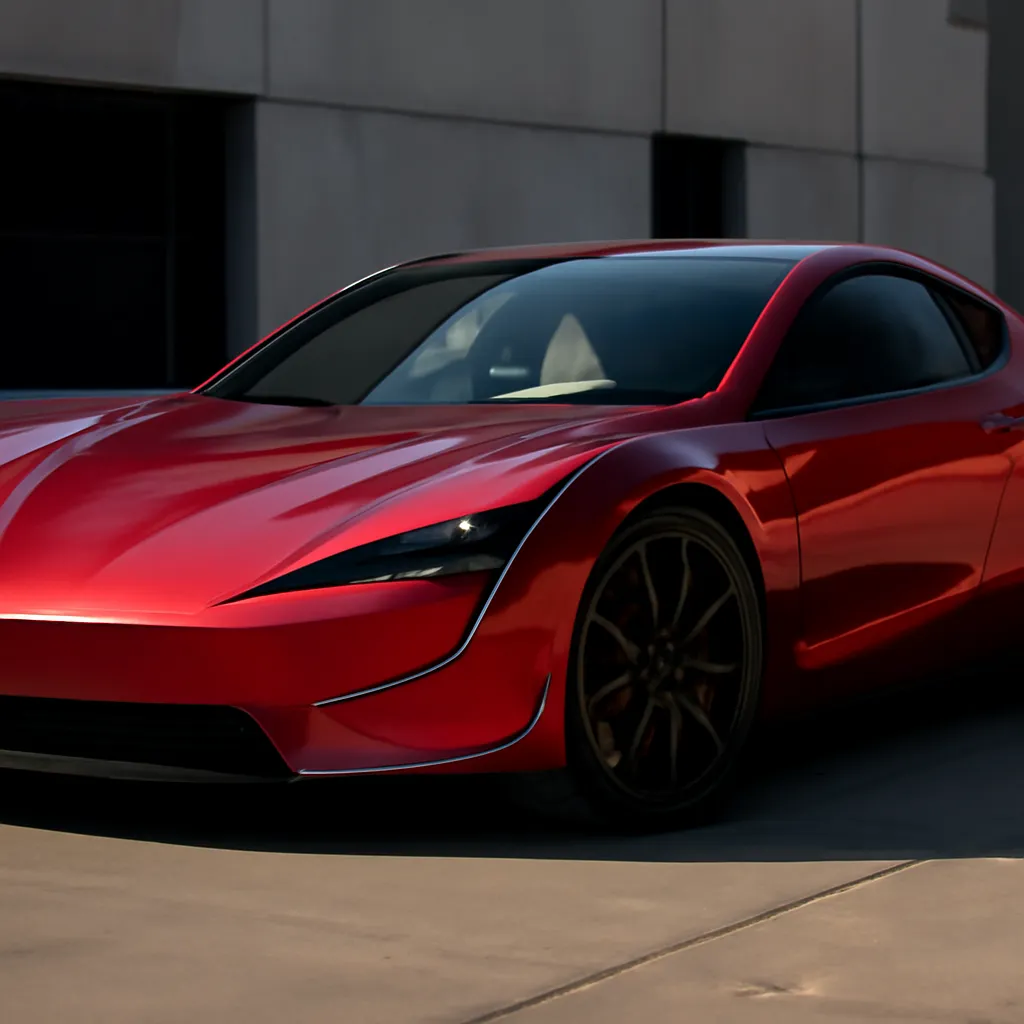 Tesla Roadster's Design Evolution: A Shift from Smooth to Angular