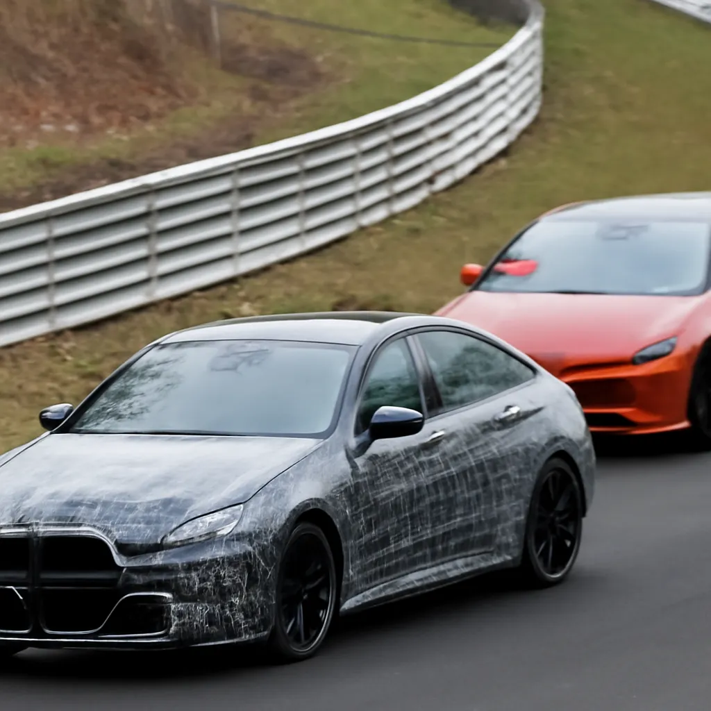 BMW M3 Electric Prototype Spotted Testing at Nürburgring