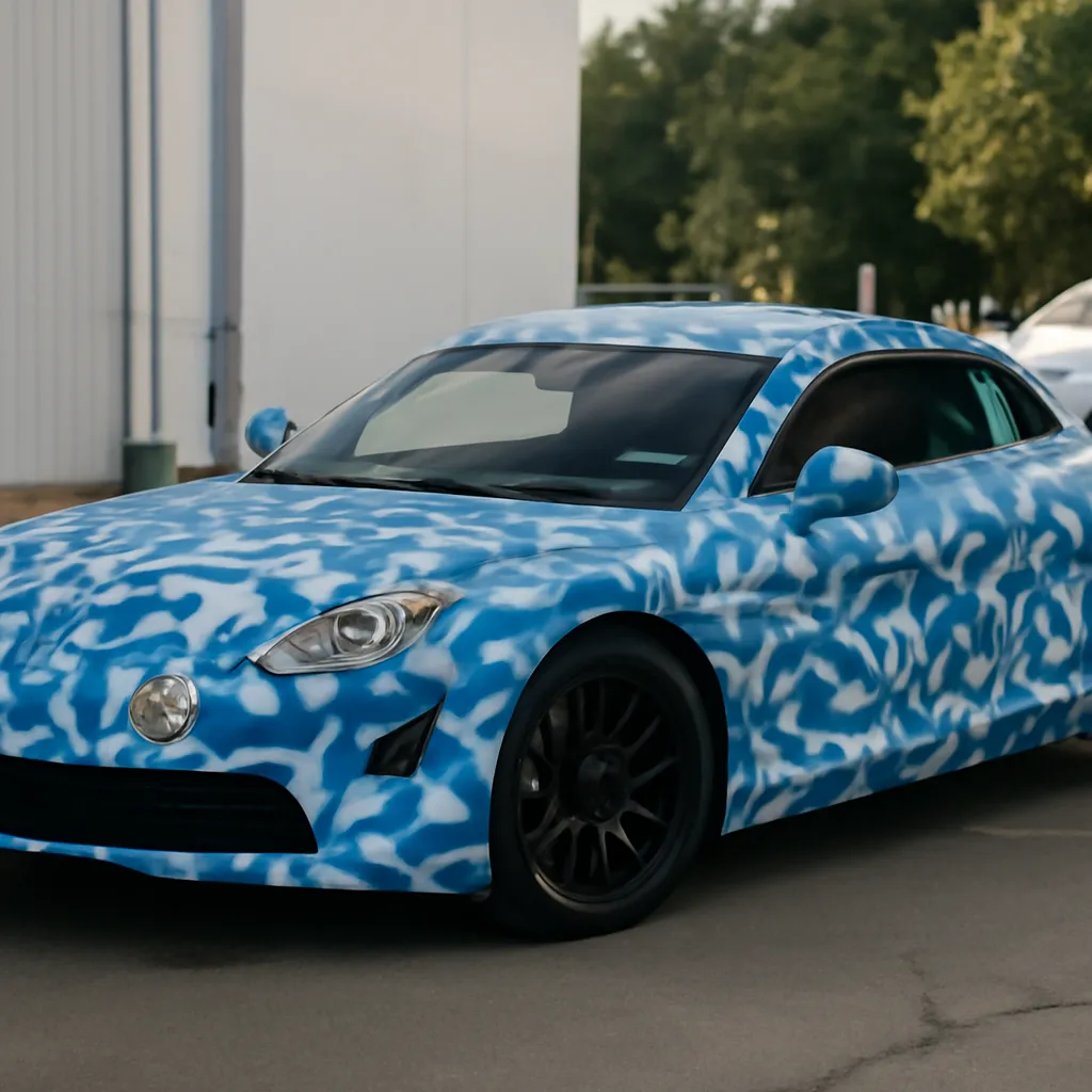 Alpine Unveils Future A110 Silhouette Sculpture for Paris Motor Show