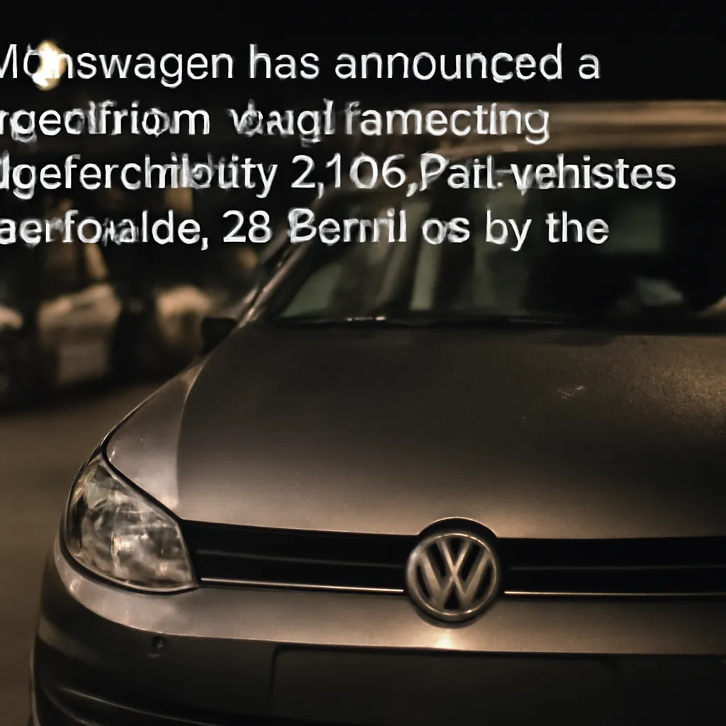 Volkswagen Recalls Nearly 900,000 Vehicles for Steering Issues
